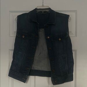 Forever 21 Dark Blue Denim Vest